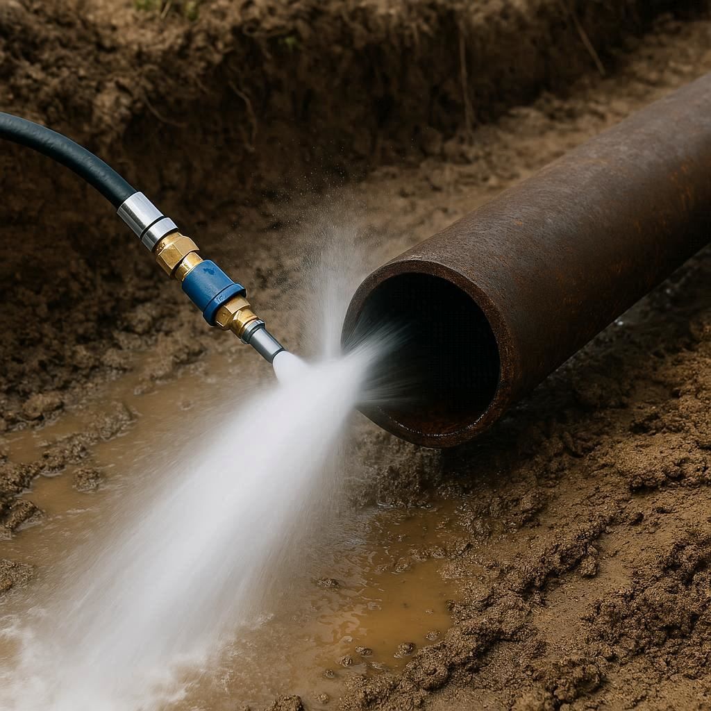 Гидродинамическая прочистка водопроводных труб в Перми