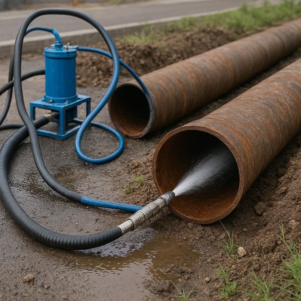 Гидродинамическая прочистка водопроводных труб в Перми