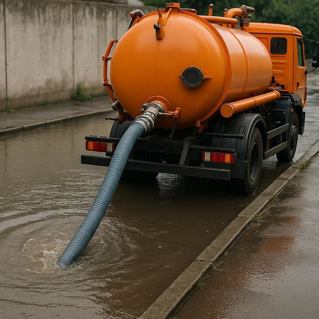 Откачка воды в Перми